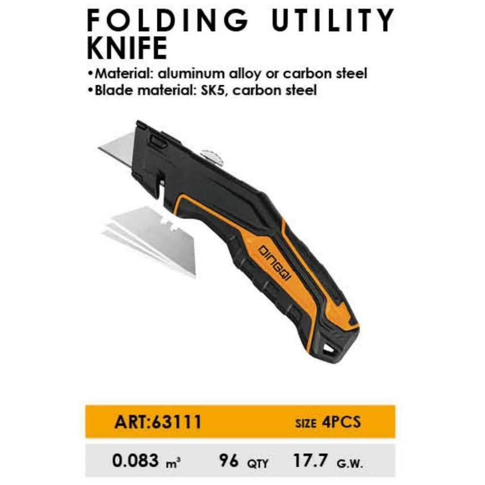 

DINGQI Pisau Pemotong Bagus Cutter Heavy Duty Knife Utility Cutter 63110 63111