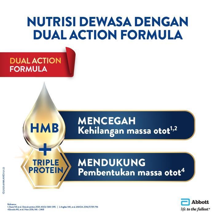 

SNS Ensure Gold StrengthPro Cokelat 380 g - Nutrisi Dewasa Rendah Laktosa - 2 pcs - FREE GIFT