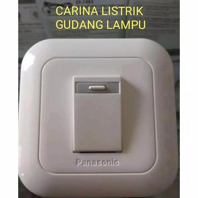 PROMO SAKLAR ENGKEL TUNGGAL SINGLE SWITCH IB INBOW TANAM PANASONIC WHITE PUT (LISTRIK LAMPU RUMAH TA