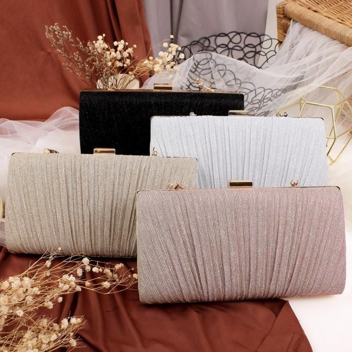 VBS LNS B21 Tas Dompet Clutch Bag Pesta Kondangan Wanita Mewah Import Terbaru 120 - Tas Pesta Simple