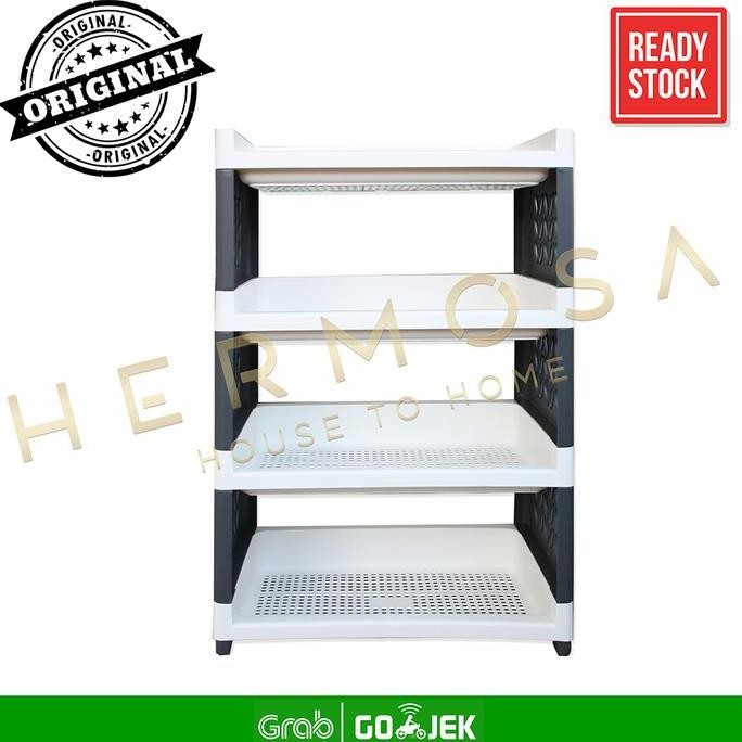 NEW - Rovega Supra Rak Susun 4 Tingkat / Rak Susun Plastik SMW 400