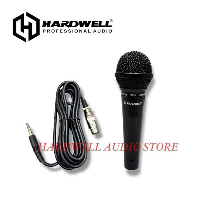 Mikrofon Kabel Hardwell Pro 7 Original Dengan Kabel Panjang 5 Meter