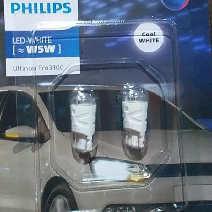 NEW - BOHLAM LED MOBIL T 0 PHILIPS ULTINON 2 V PUTIH LAMPU SENJA INTERIOR