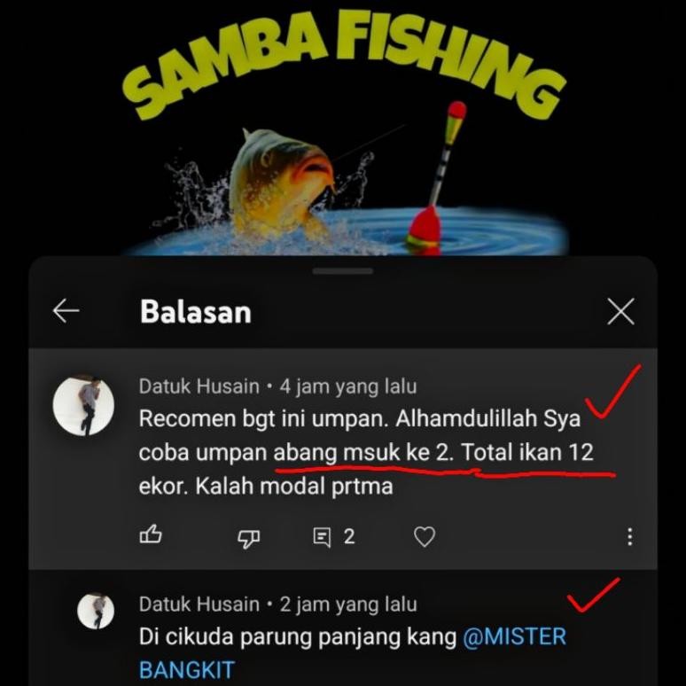 Umpan jadi jasumon stiker hitam spesial ikan mas