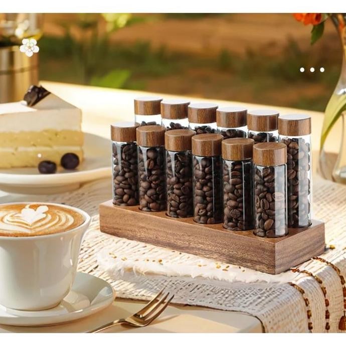 Botol Tabung Sample Botol Tabung Display 6 buah [6set] Kopi Botol Tabung Contoh Botol Tester Tabung 