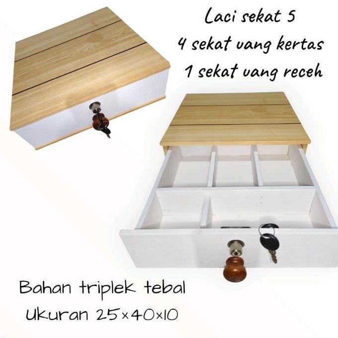 PROMO LACI UANG KASIR LACI SEKAT 5/4   MURAH LACI WARUNG Penyimpanan