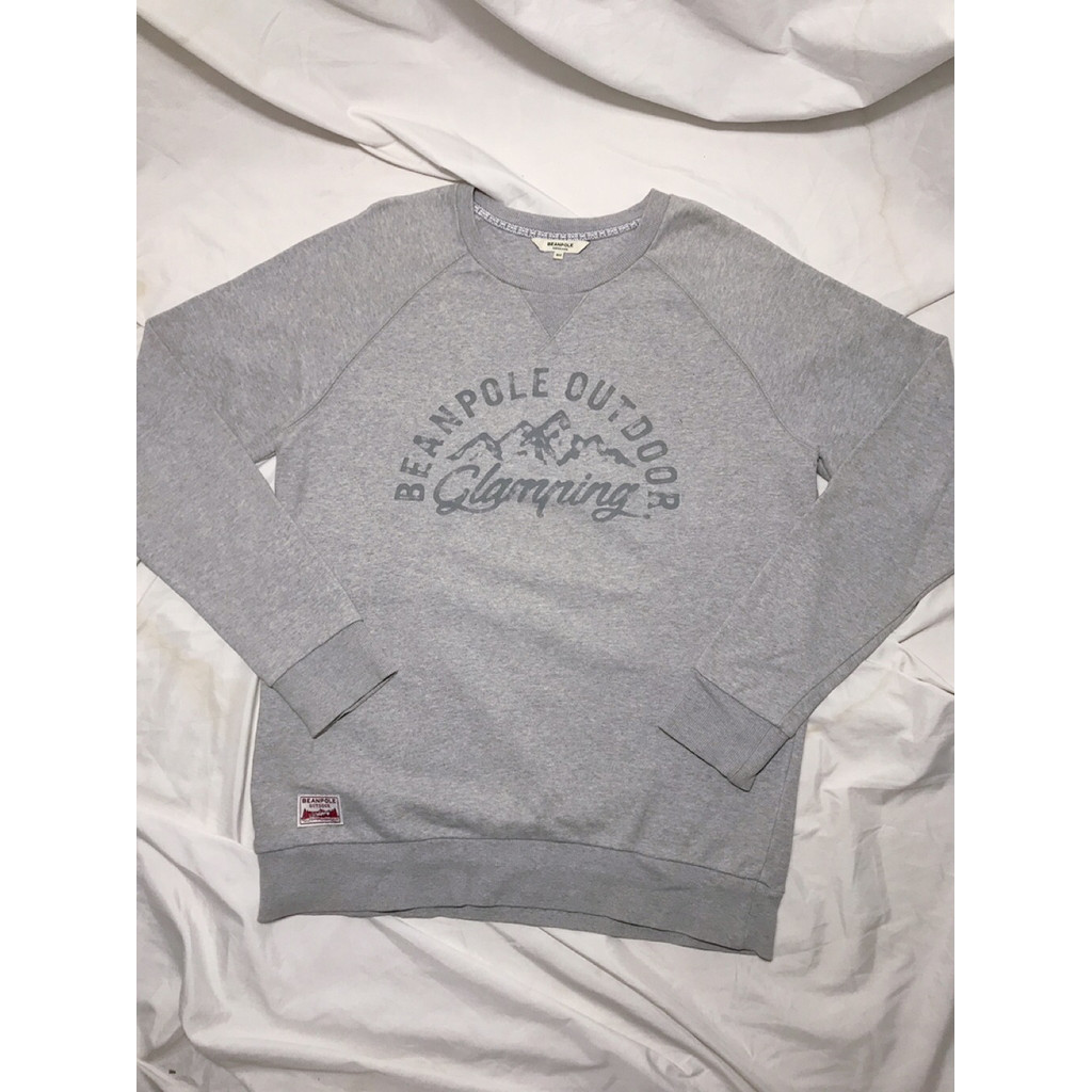 Nego Boskuu > Beanpole Outdoor Glamping  Crewneck Original - Light Grey (Outfit/Pakaian)|Preloved/2n