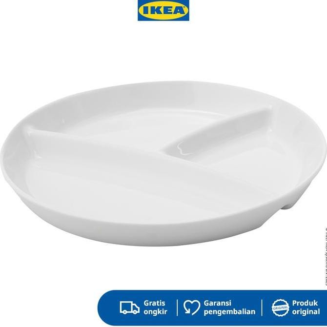 IKEA UPPVISPAD Piring Makan Putih 22cm Kitchenware