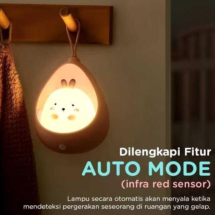 Lampu Gantung Bentuk Kelinci Usb Lampu Meja Belajar Pencahayaan Lampu Tidur Lucu Dan Unik