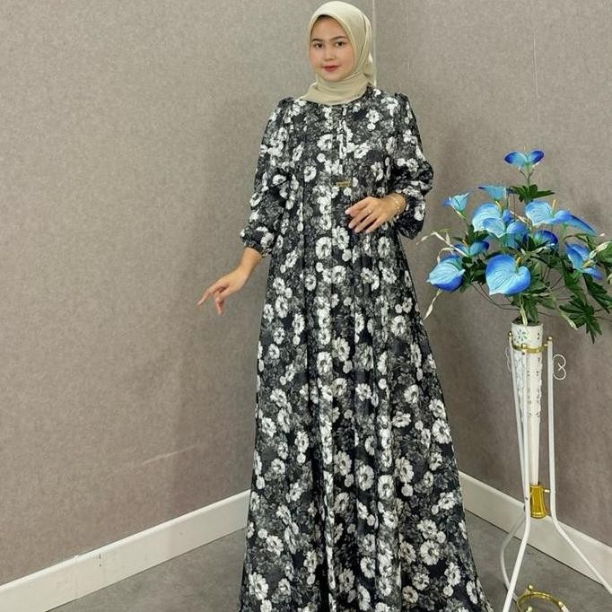 Gamis Eksklusif Pesta Dan Harian | Gamis Motif| Gamis Harian | Baju Kondangan | Gamis Simple | Baju 