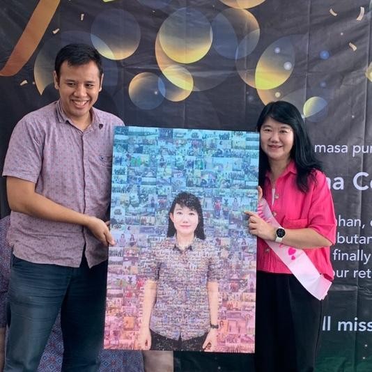 Kolase Foto Mozaik Cetak Kanvas 60X90 Cm. Sudah Termasuk Desain Cetak Dan Framebingkai Ukuran Besar