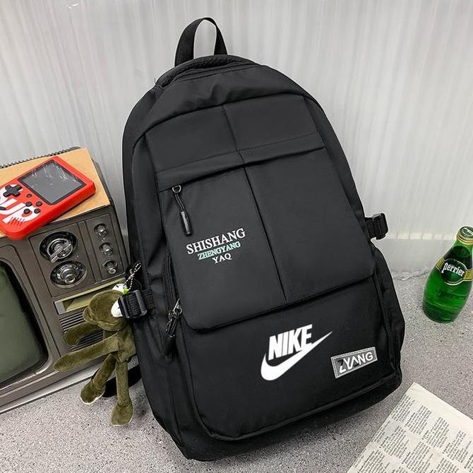 Nike Tas Ransel Original 100%Nike hitam Backpack Tas Anak Tas Sekolah PS