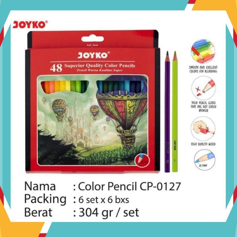 

Terbaik PENSIL 48 WARNA JOYKO CP-0127 / PENSIL WARNA JOYKO 48 RCO-40