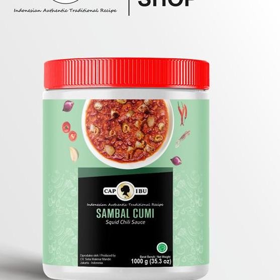 

Cap Ibu Sambal Cumi Pot 1000Gr