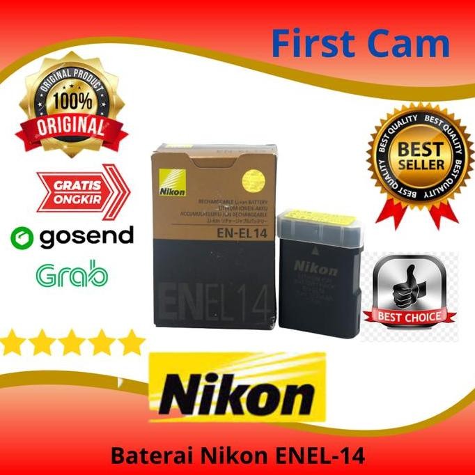 TERBARU - Battery Baterai nikon ENEL-14 For D5100 D5200 D5300 D3300 D3100 D3200