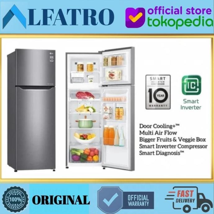 BEBAS ONGKIR - LG KULKAS 2 PINTU GNB195SQMT / GN-B195SQMT