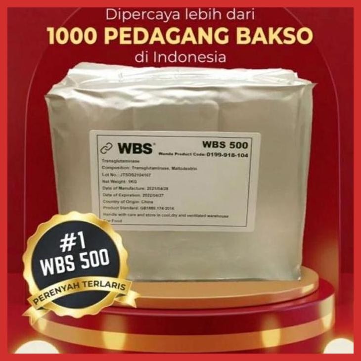 

SALE (1KG)ENZIM WBS 500 - UNTUK BAKSO KRESS - PERENYAH - MENINGKATKAN TEKSTUR SOSIS / NUGGET / HAM / DSB DAGING FOOD BUBUK HALAL MAKANAN [BUMBU OLAHAN MAKANAN]
