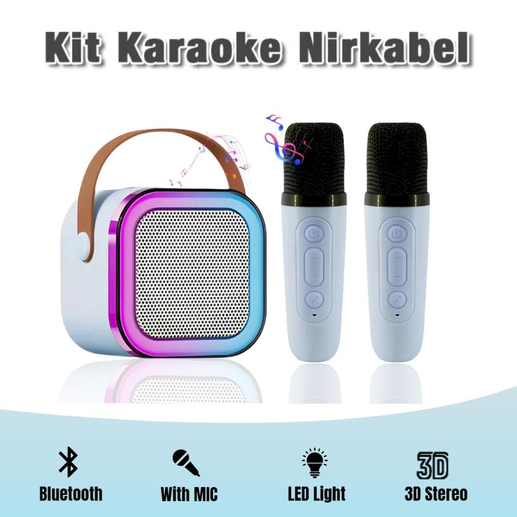 Karaoke Mini Speaker Bluetooth Super Sound Quality With MIC Audio Speaker Portable Karaoke Set