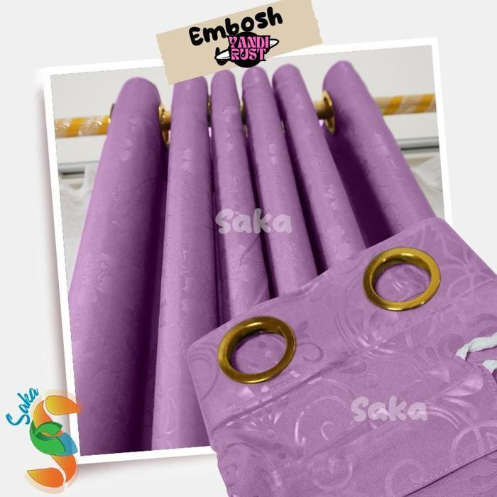 If56 KU09 Ex45 GORDEN POLOS EMBOS PINTU JENDELA MODEL SMOKERING 12 LUBANG WARNA SAGE  ABU MAROON GRE