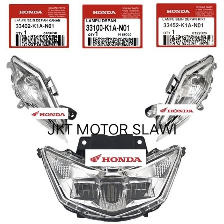 Lampu depan, lampu sein kanan,kiri beat led 2020 asli honda