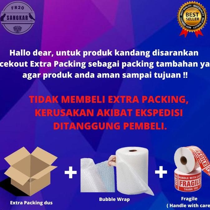 KANDANG KUCING JUMBO SIZE XXL 2 TINGKAT BESI LIPAT TEBAL