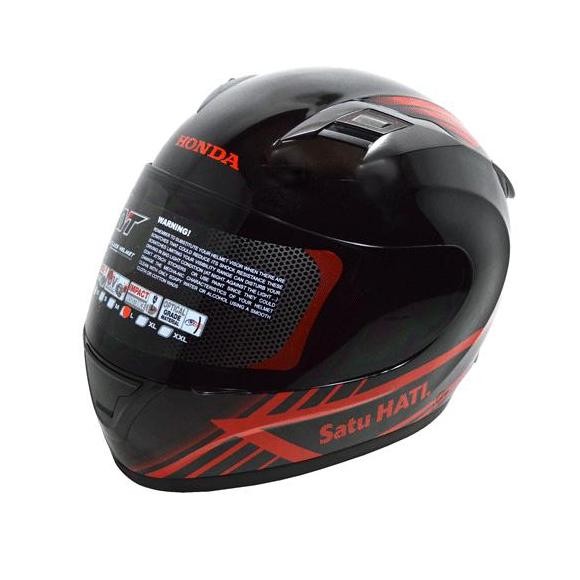 Helmet Honda Full Face KYT Black Red