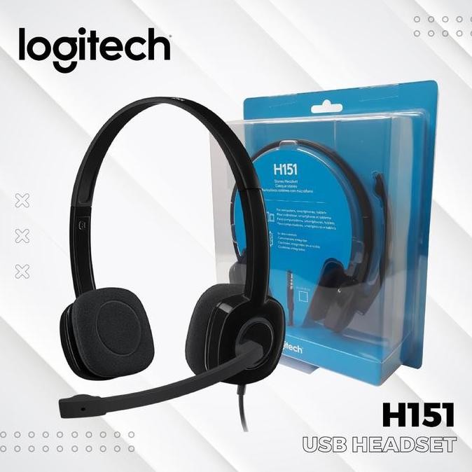 TERMURAH - Logitech H151 / H 151 Stereo Headset