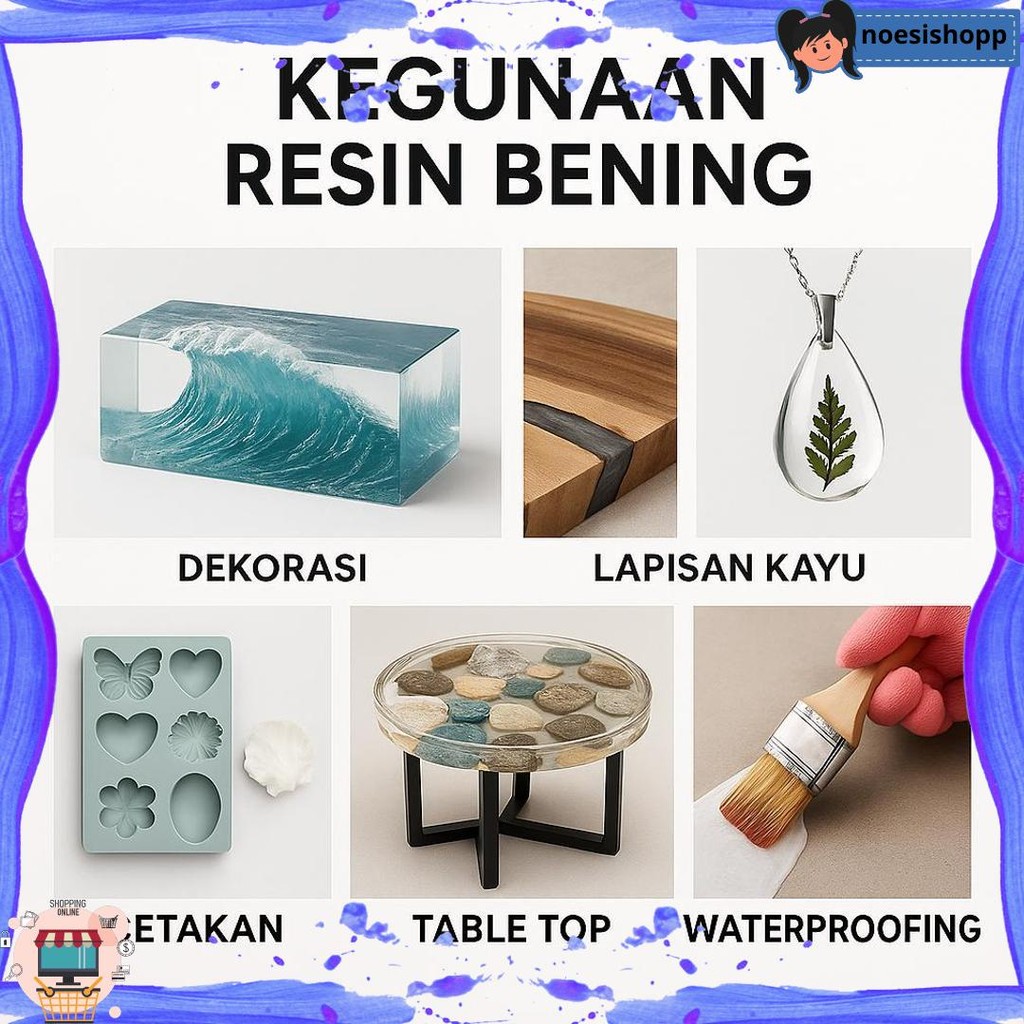 GradeOri Resin Bening (1KG) - Fiberglass - Resin Bening 108 - Resin 108 - Resin Bening Souvenir Kera