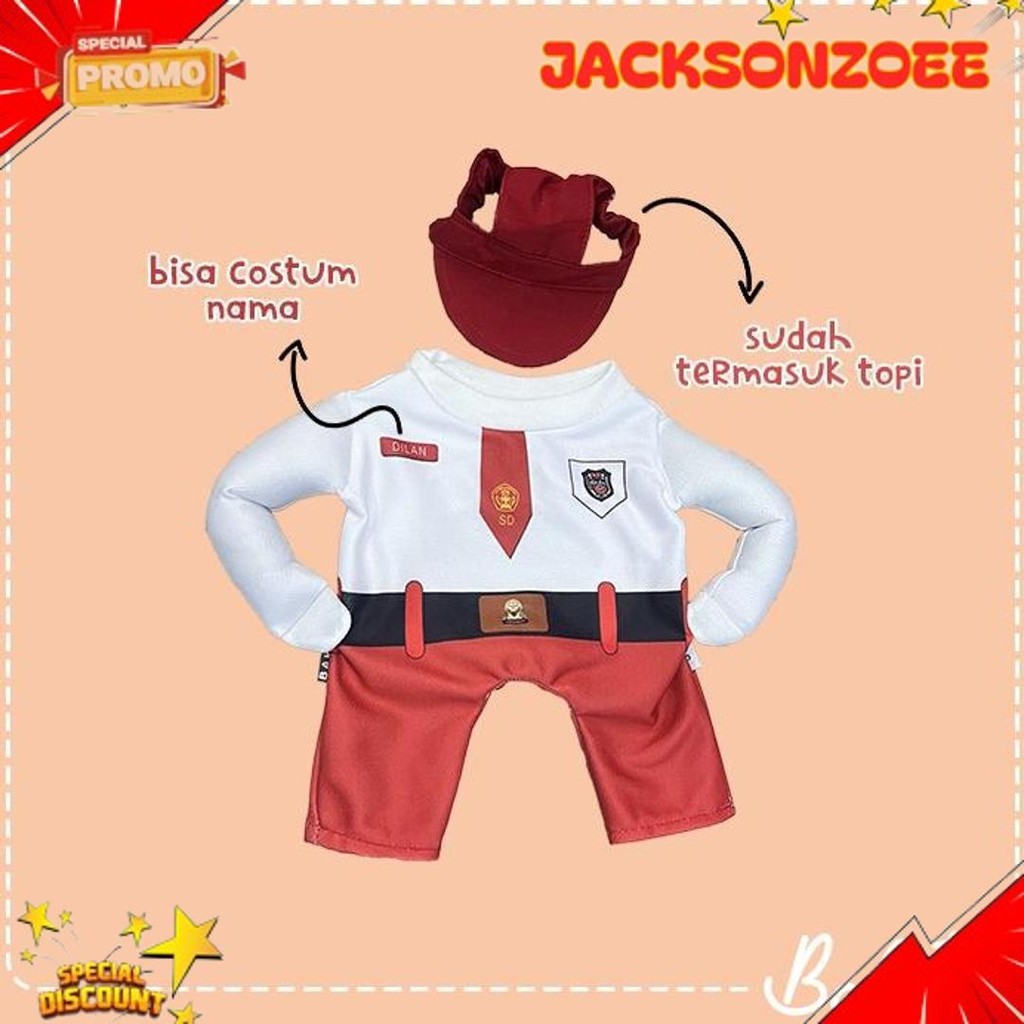 Original [ ] Kostum Anak Sekolah untuk kucing Baju Berdiri anak SD / Kostum kucing size S-XL