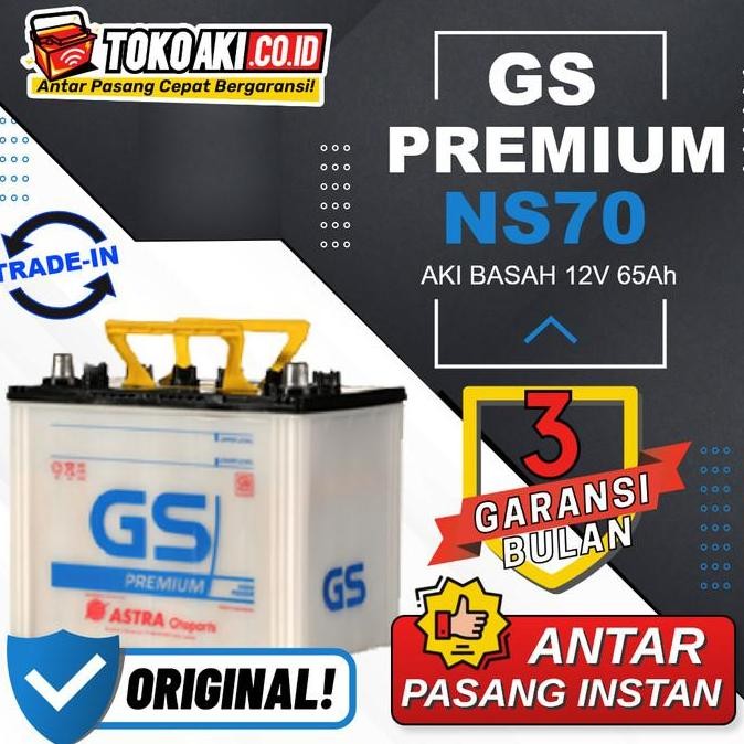 NEW GS Astra Premium NS70 - 65Ah