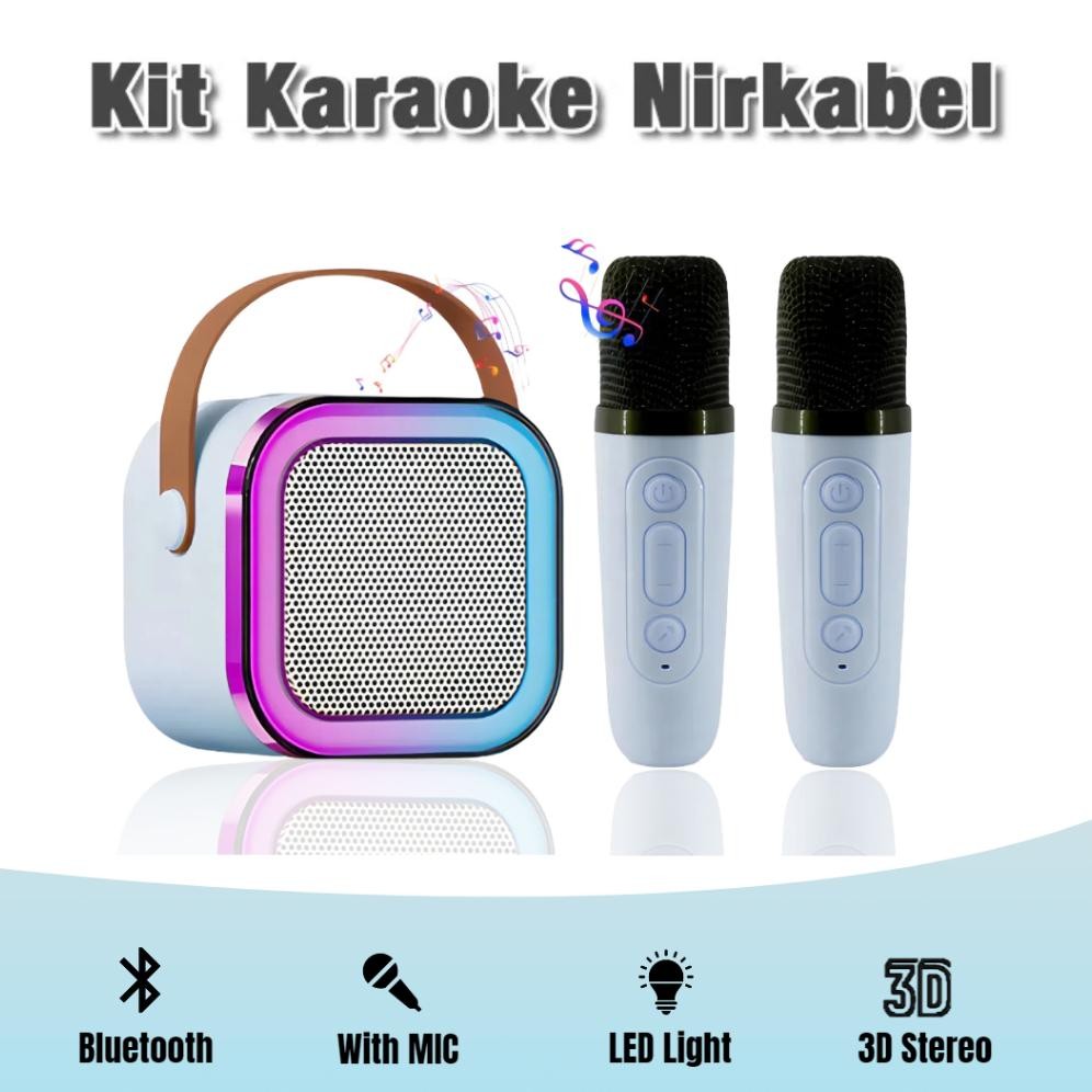 Karaoke Mini Speaker Bluetooth Super Sound Quality With MIC Audio Speaker Portable Karaoke Set