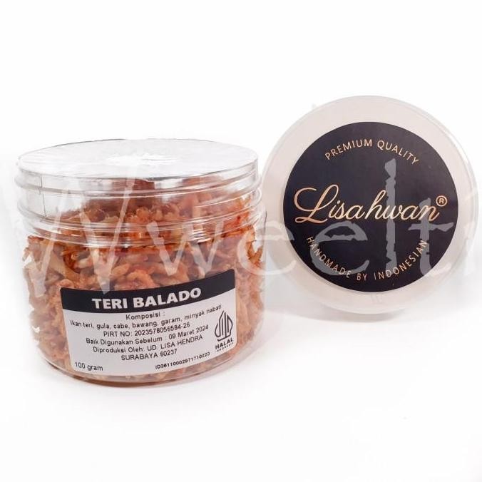 

(Good) Lisa Hwan Teri Nasi Balado Teri Medan Pedas Siap Makan 100gr