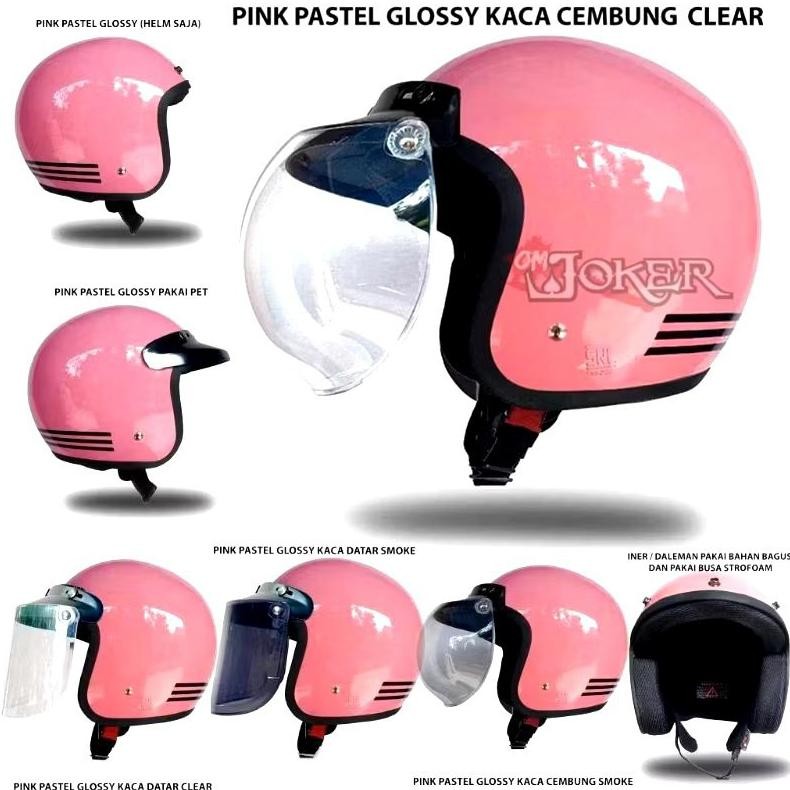 Helm Bogo Retro Helmet Dewasa Pria Wanita Sni Original