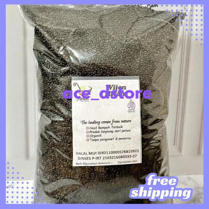 

WIJEN HITAM BLACK SESAME SEED 250 GRAM - REMPAH BU RISMA BY ACE D'STORE