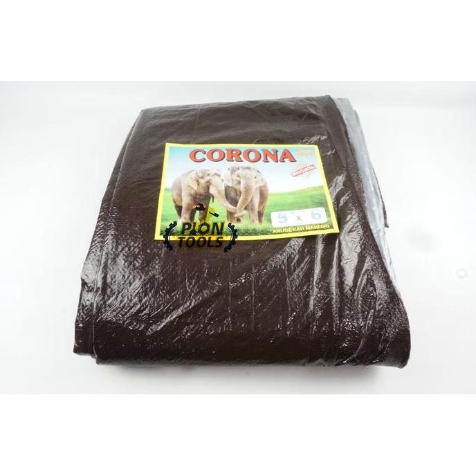 Terpal A2 5x6 Corona 2Gajah c/s Terpaulin Terpal plastik Terpal kolam