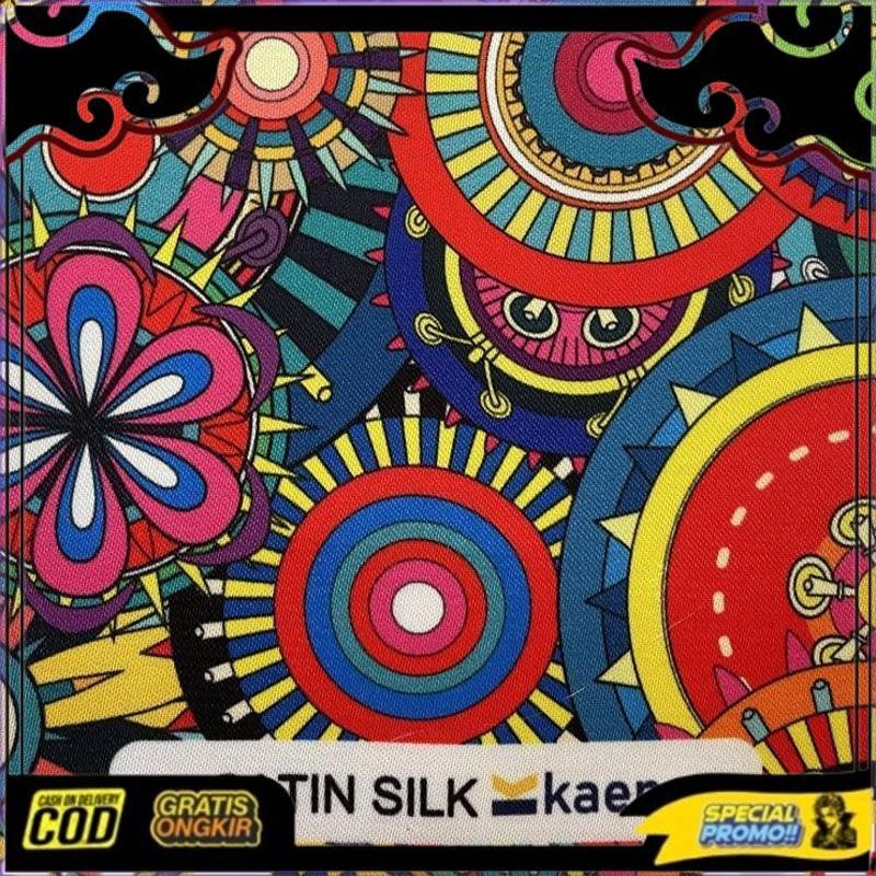 Terbaik Kain Satin Silk Putih / Kain Sublim / Kain Sublime / Kain Printing (L: 150 Cm)