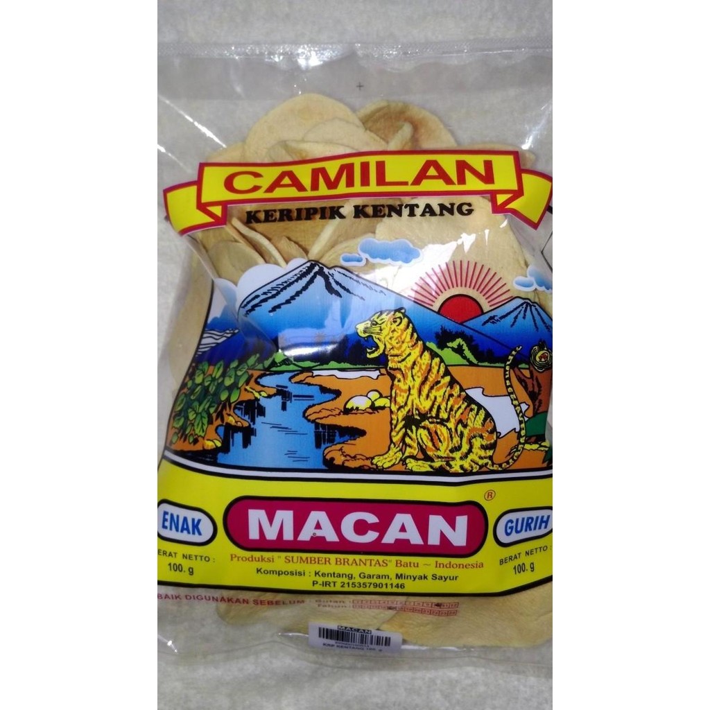 (Good) Keripik Kentang Cap Macan / Kripik Kentang Khas Batu Malang