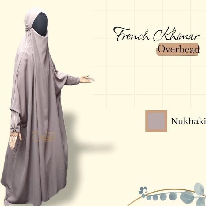 (Good) OVERHEAD French Khimar Termurah Khimar Terusan Gamis overall Onepiece