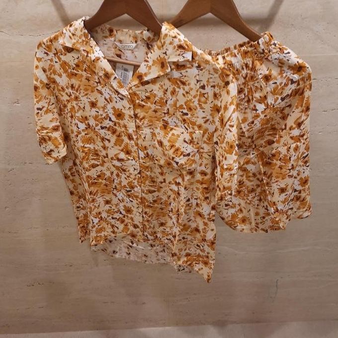 Setelan Piyama Wanita Set Rumah Tidur Celana Pendek Rayon Tiedye