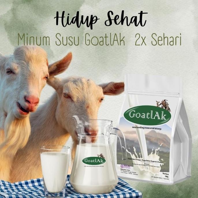

(Good) Basmala Farm - GoatlAk Premium Susu Kambing Etawa Tanpa Gula Tambahan Susu Organik Non Sugar BPOM