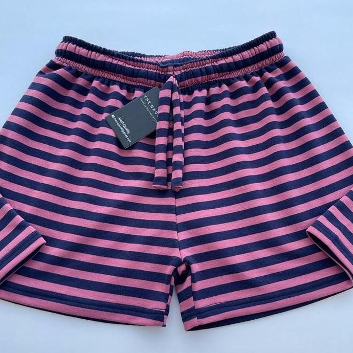 Celana Pendek Boxer Pria Katun Motif Garis