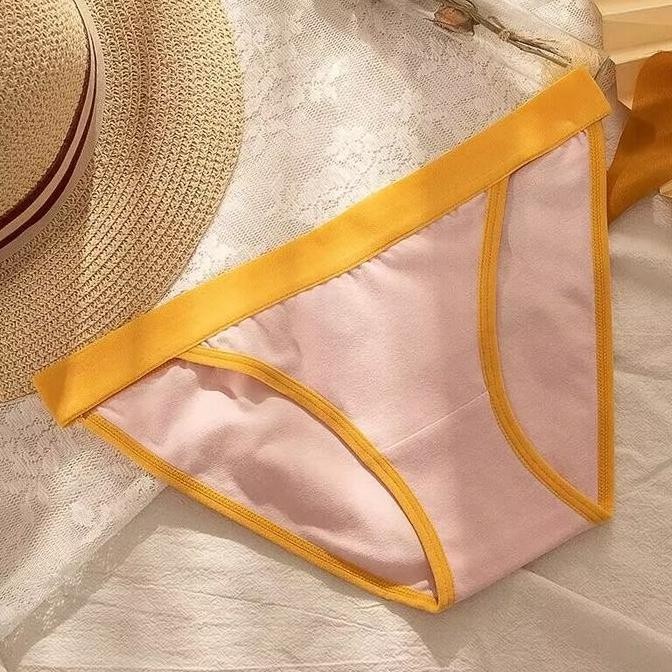 Celana Dalam Wanita Brief Katun Celana olahraga Polos G String 5C237