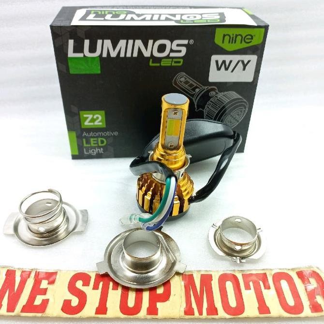 Lampu Depan LED Luminos Z2 2 Warna Putih Kuning Semua Motor