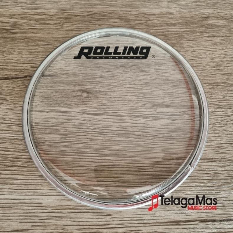 drum head mika membran 22 inch transparan rolling original