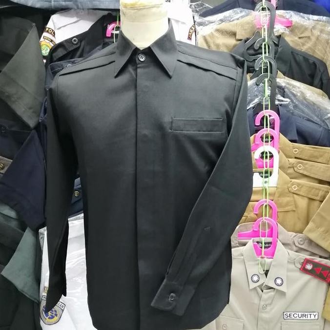 safari paspampres hitam lengan panjang