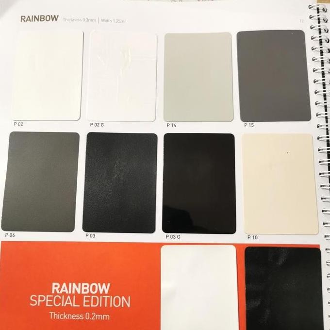 ,,,,,,,] Pvc sheet Taco sheet motif Solid glossy 0.3mm lapisan mebel