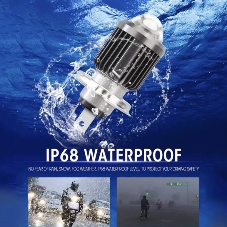 Flash Sale Fn-56 Promo Lampu Led H4 H6 Laser Bholam Depan Utama Motor Led Laser H4 H6 Sale Er-23