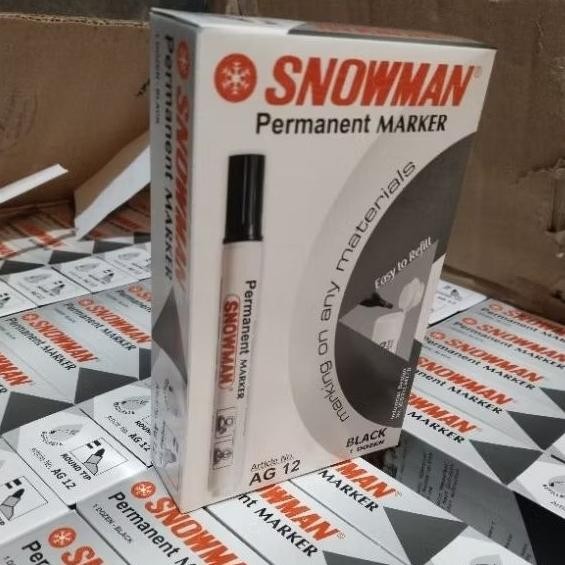 

Terlaris Spidol Snowman Permanen Ag Perpack: 12Pcs Terlaris