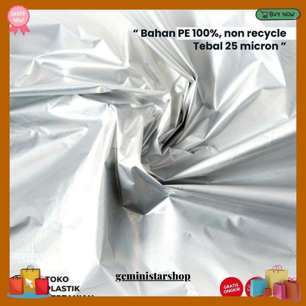 Plastik Mulsa Perak 1 Roll 8 Kg Mulsa Grenjeng Lebar 90 Cm Termurah Banget