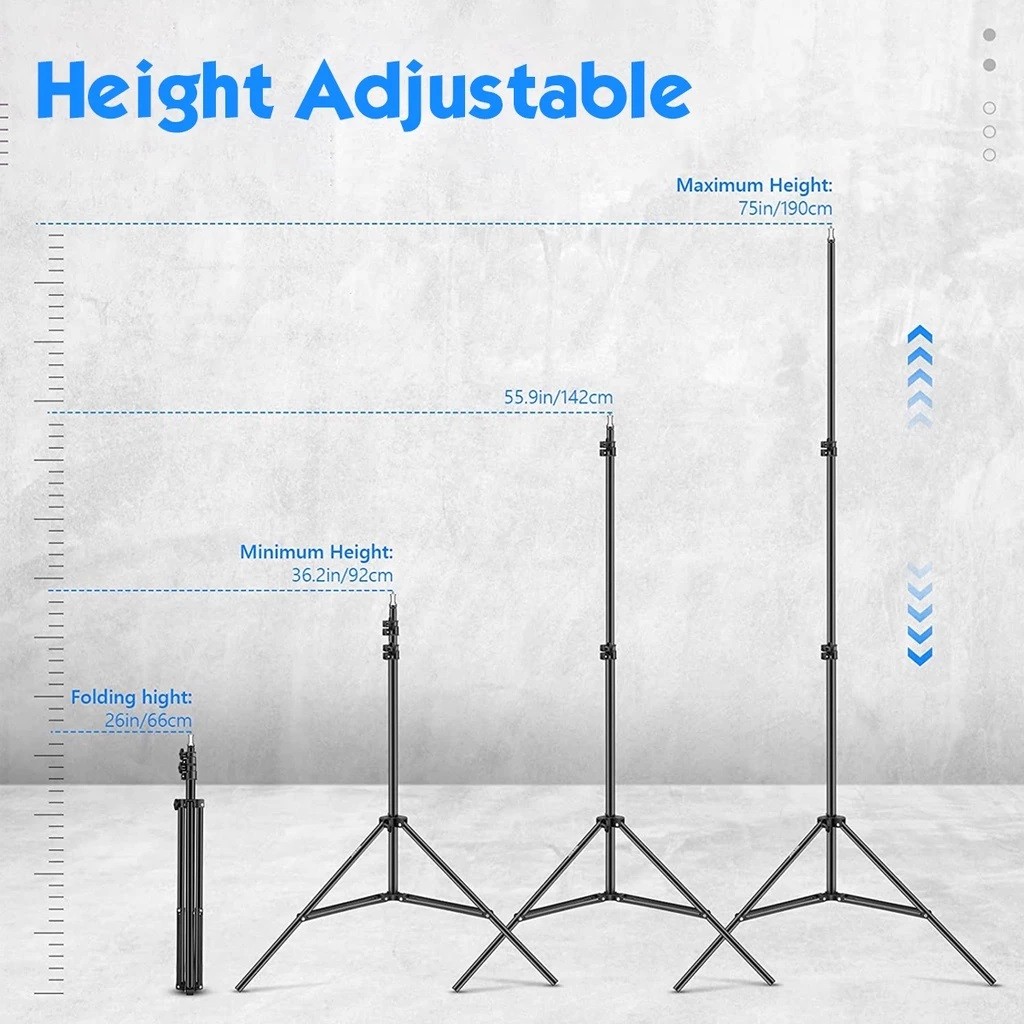 Tripod Stand Panjang 2M Stabil Flip Lock Kamera Foto Rekaman Konten — 10